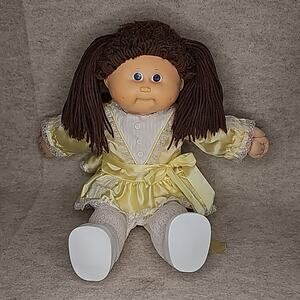 1986 Cabbage Patch Kids Doll, Original Dress, Shoes, Tights Vintage Excellent